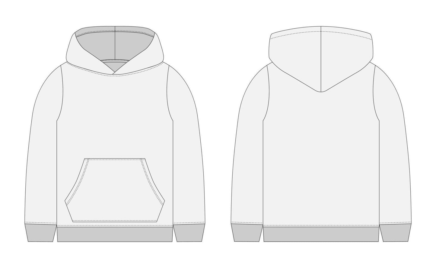 “Grey” Avarice studios pull over hoodie